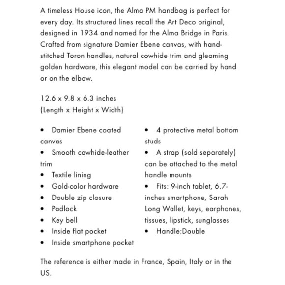 Louis Vuitton Alma PM Damier Ebene - Picture 8 of 8